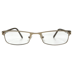 BLINDSIDED Small Clear Rectangular 90s Glasses-Giant Vintage Eyewear