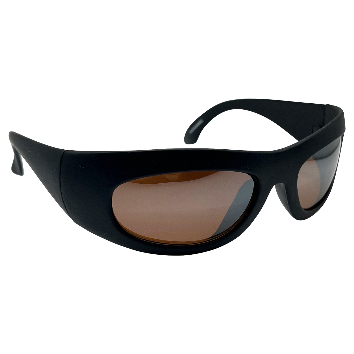 HAZARD Sporty SunglassesMatte Black-Giant Vintage Eyewear