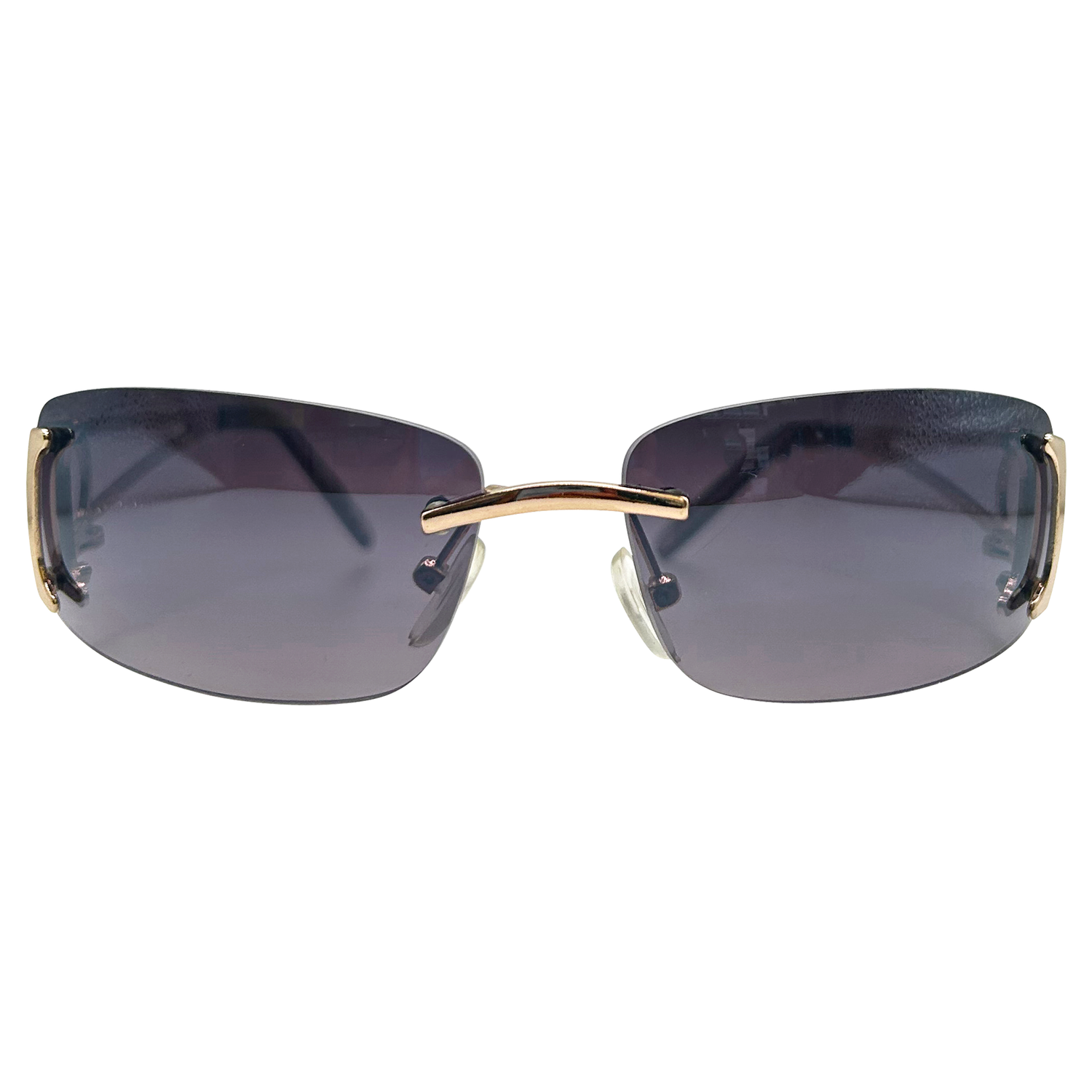 HAZEL Rimless SunglassesGold/Smoke-Giant Vintage Eyewear