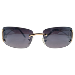 HAZEL Rimless SunglassesGold/Smoke-Giant Vintage Eyewear