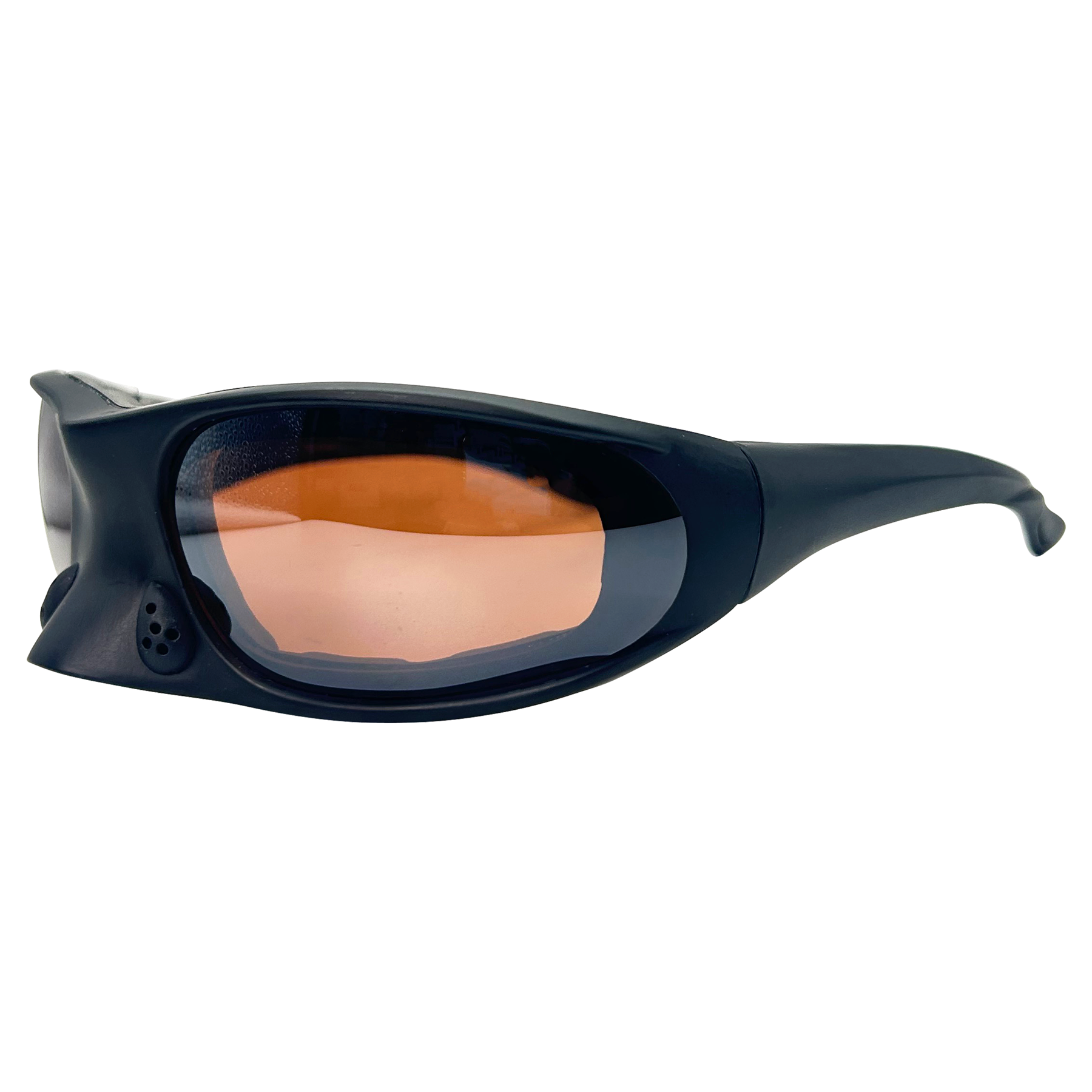 unique sunglasses with nose piece details