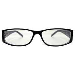 HI MY NAME IS Bayonetta-Style Clear GlassesBlack Purple/Clear-Giant Vintage Eyewear