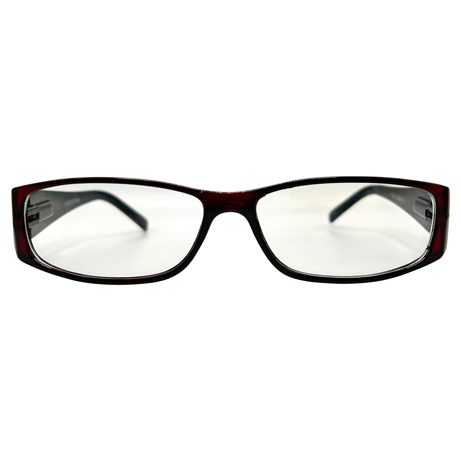 HI MY NAME IS Bayonetta-Style Clear GlassesRed/Clear-Giant Vintage Eyewear