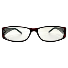 HI MY NAME IS Bayonetta-Style Clear GlassesRed/Clear-Giant Vintage Eyewear
