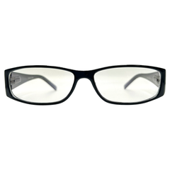 HI MY NAME IS Bayonetta-Style Clear GlassesBlack Grey/Clear-Giant Vintage Eyewear