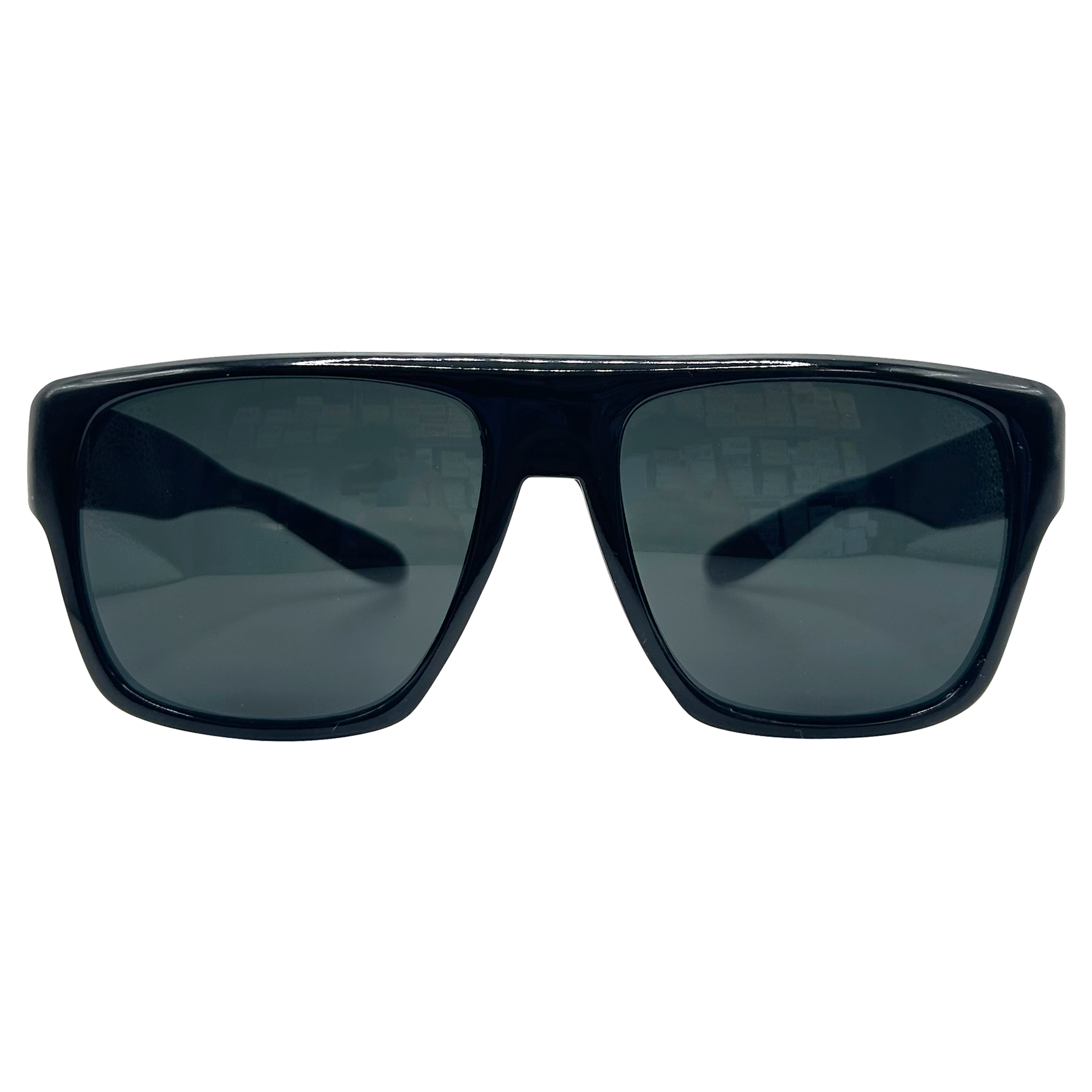 HIGHLAND PARK Black Square Sunglasses