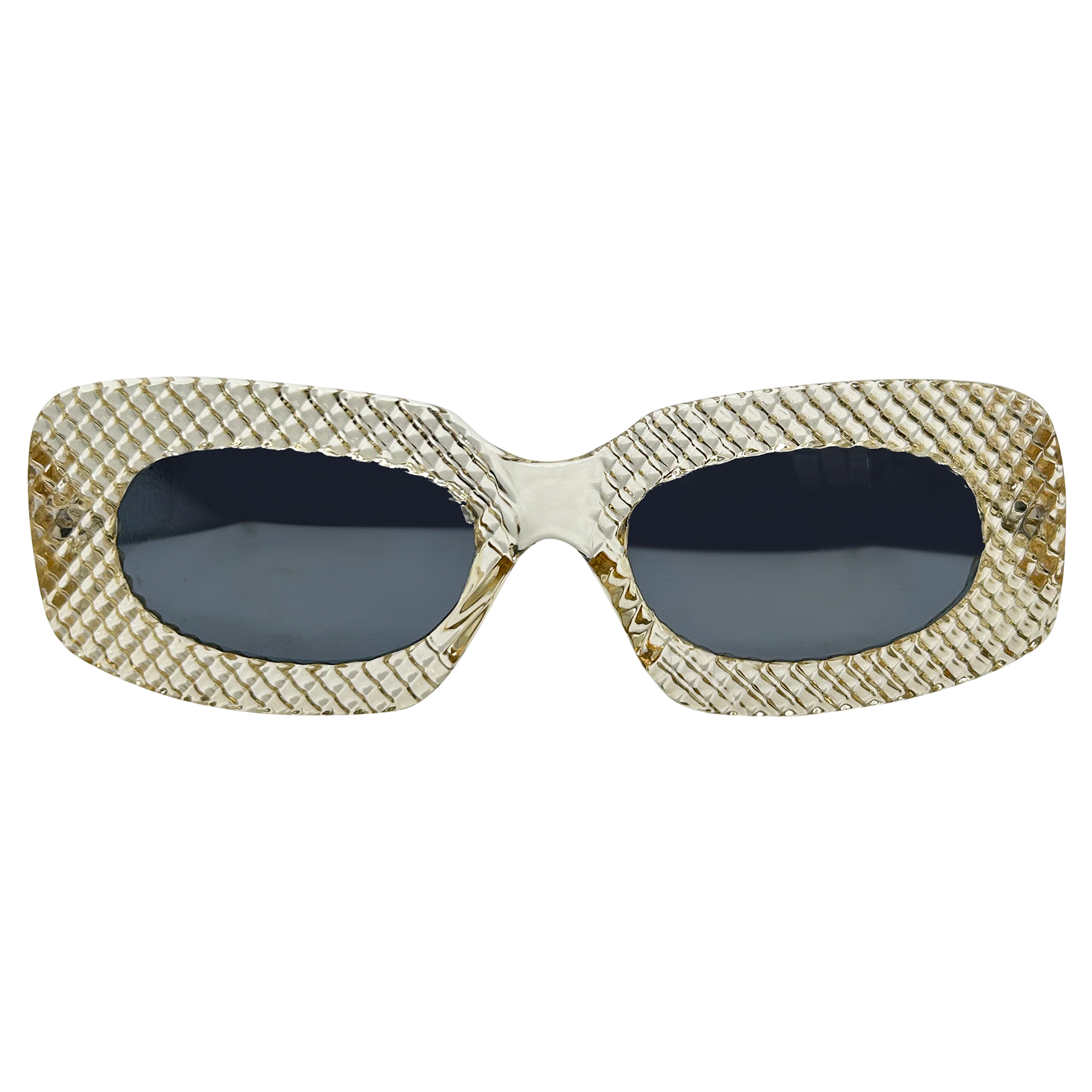 HONEYCOMB Crystal Square 90s Sunglasses