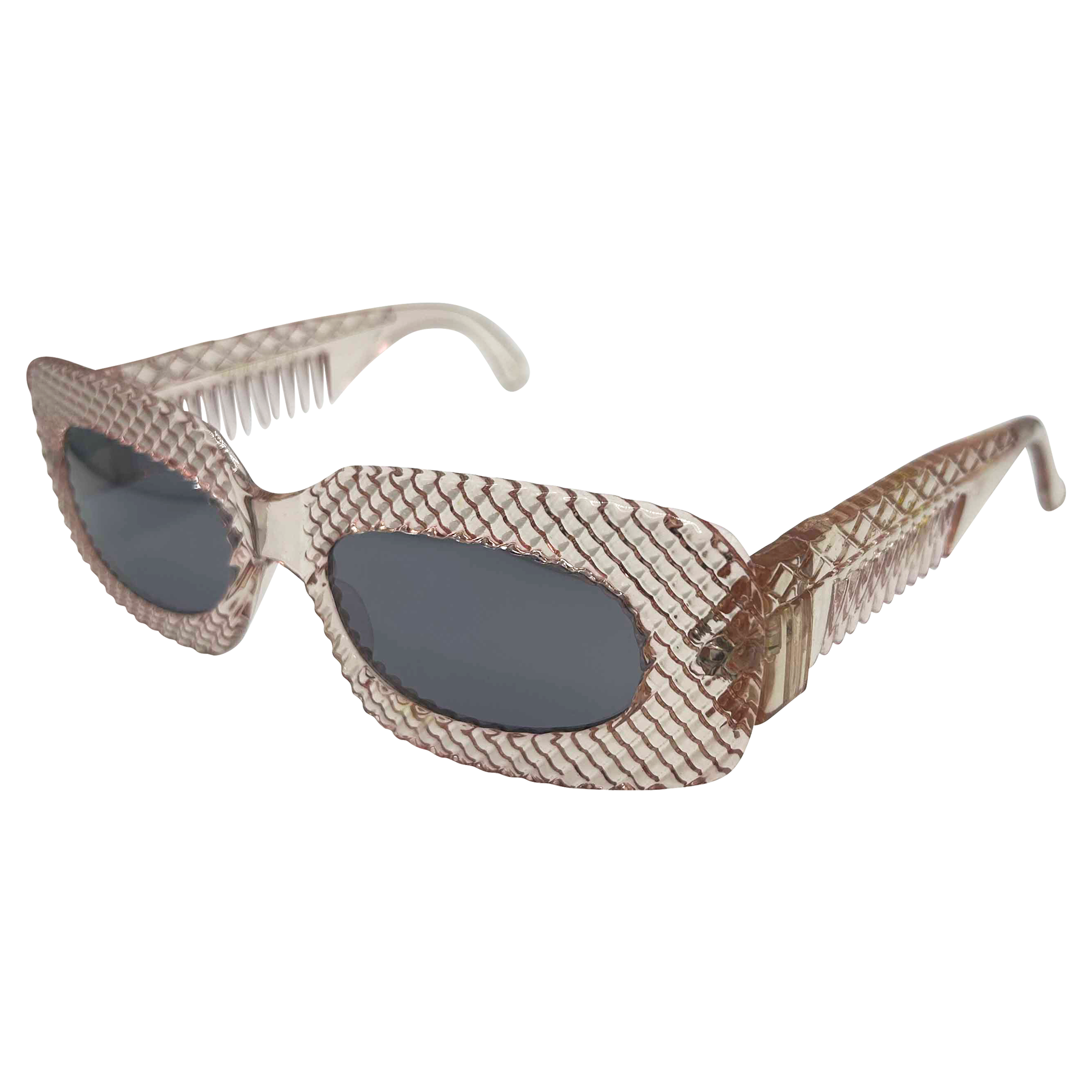 HONEYCOMB Pink Square 90s Sunglasses