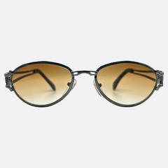 HUGO Oval Steampunk 90s Sunglasses | Luxe VintageAmber-Giant Vintage Eyewear