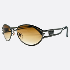 HUGO Oval Steampunk 90s Sunglasses | Luxe Vintage-Giant Vintage Eyewear