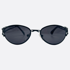 HUGO Oval Steampunk 90s Sunglasses | Luxe Vintage-Giant Vintage Eyewear