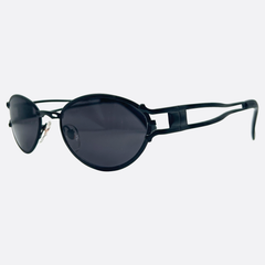 HUGO Oval Steampunk 90s Sunglasses | Luxe Vintage-Giant Vintage Eyewear