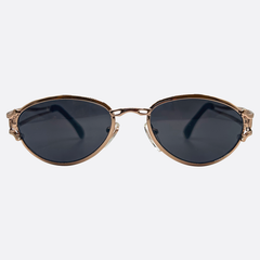 HUGO Oval Steampunk 90s Sunglasses | Luxe VintageCopper-Giant Vintage Eyewear