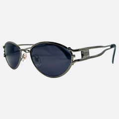 HUGO Oval Steampunk 90s Sunglasses | Luxe Vintage-Giant Vintage Eyewear