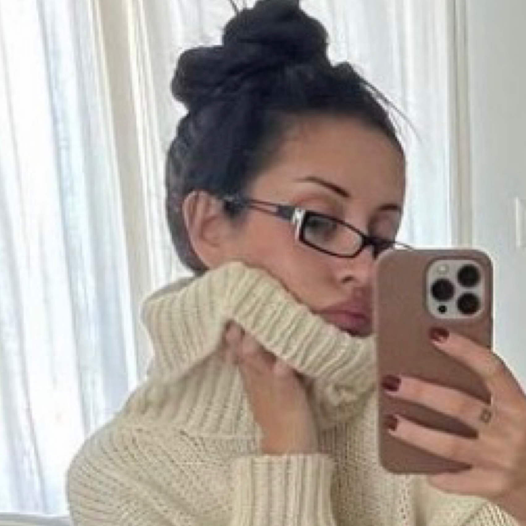 2 TONE Small Clear Rectangular 90s Glasses-Giant Vintage Eyewear