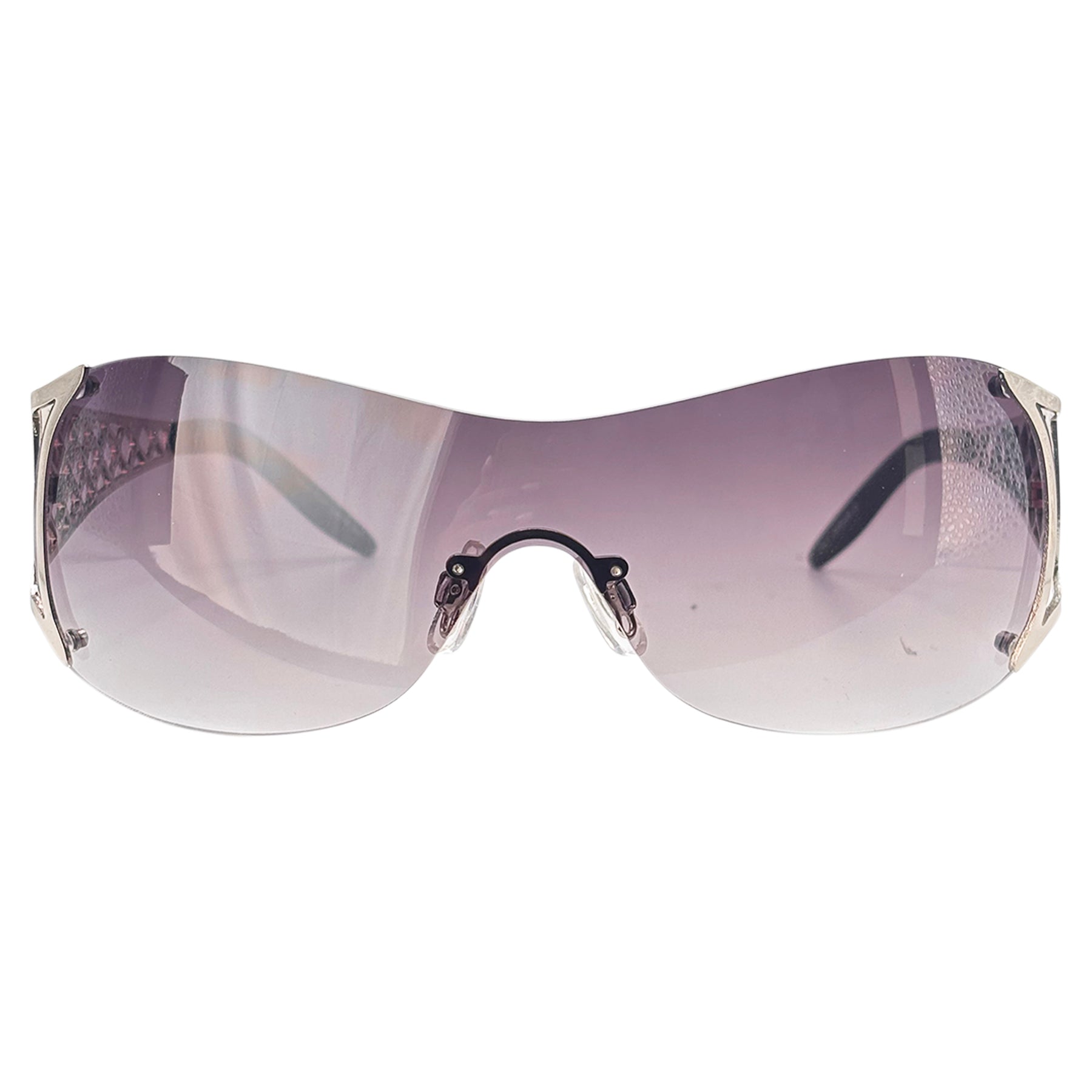 POPULAR Rimless Shield Sunglasses-Giant Vintage Eyewear