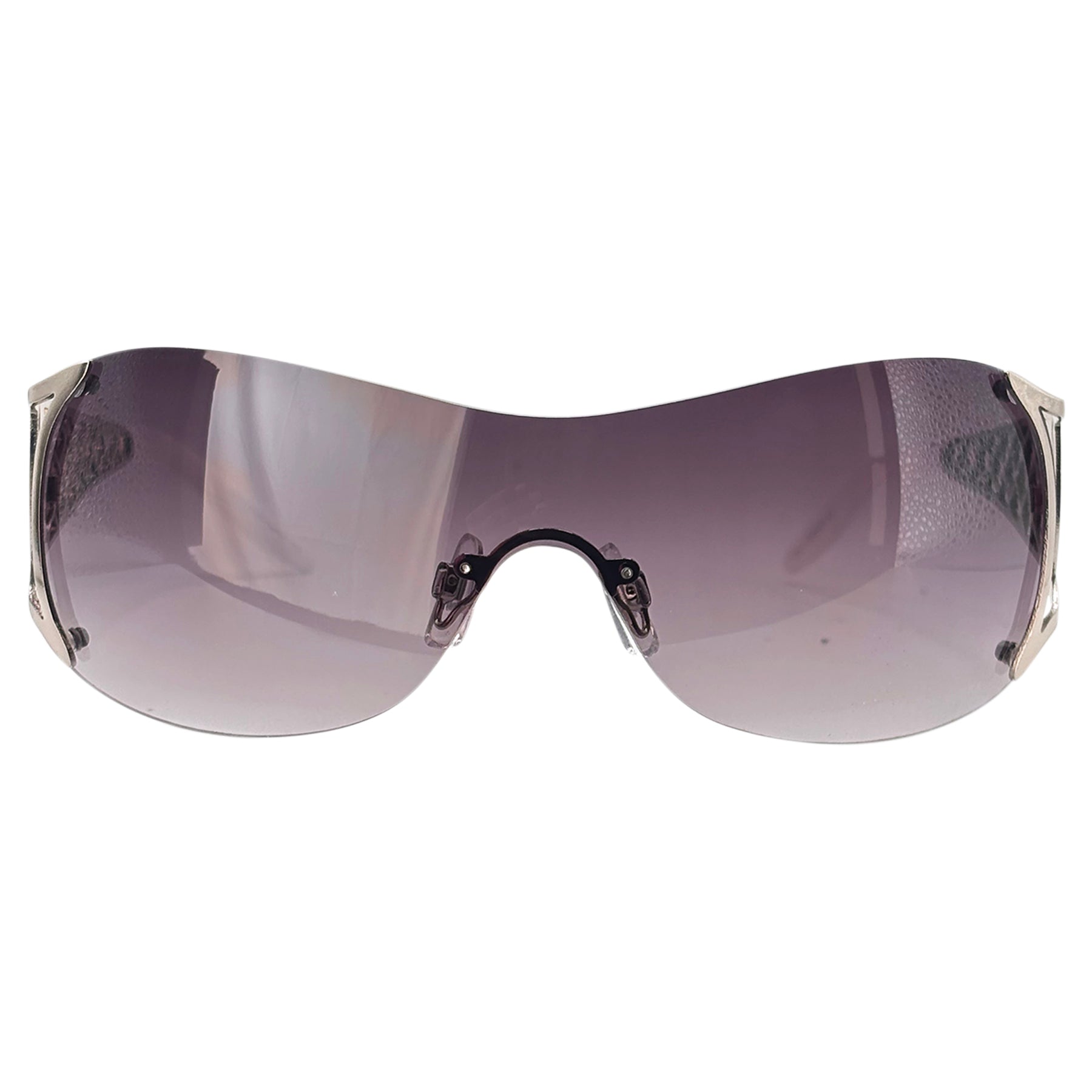 POPULAR Rimless Shield Sunglasses-Giant Vintage Eyewear