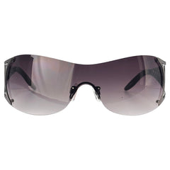POPULAR Rimless Shield Sunglasses-Giant Vintage Eyewear