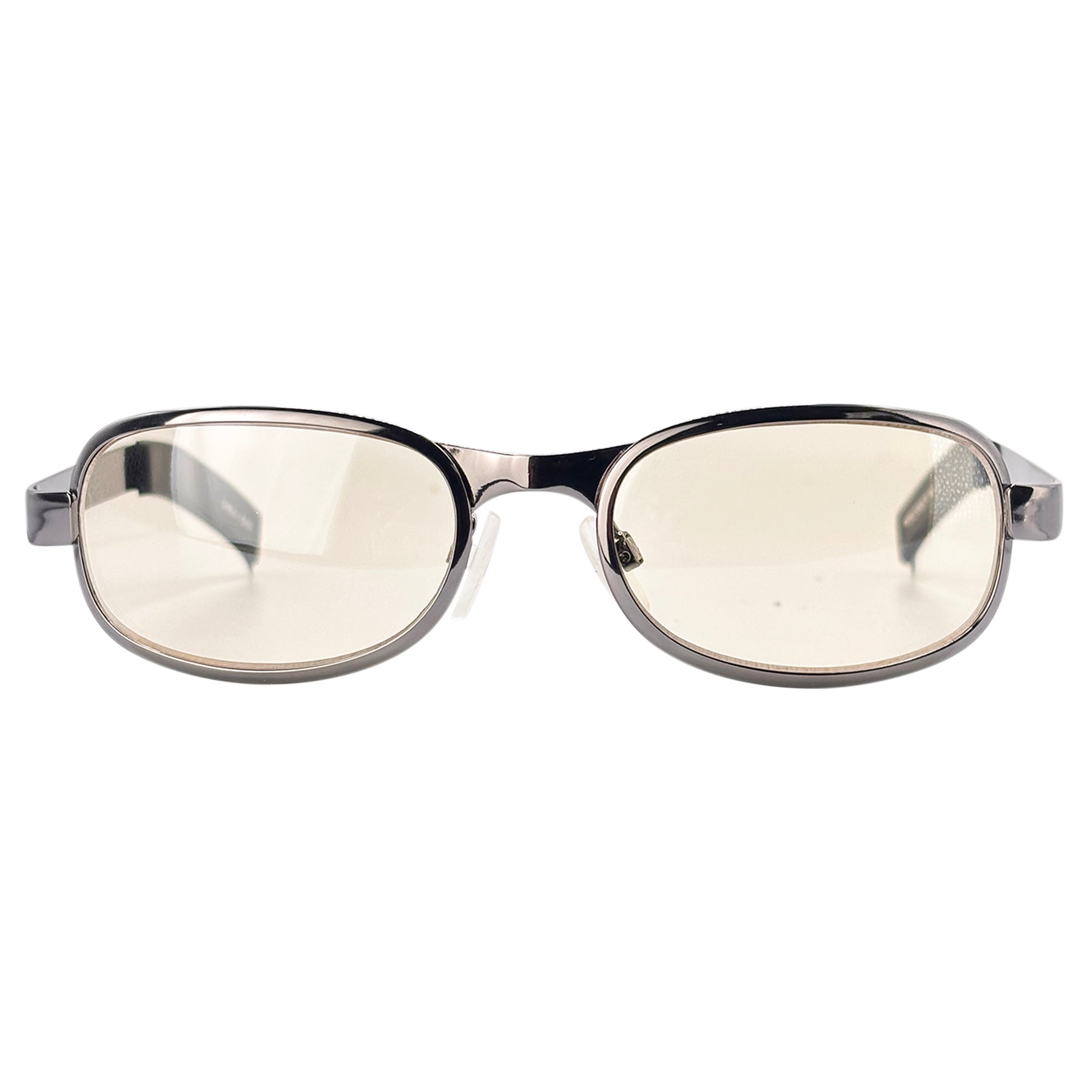 TWISTED 90's Metal Colorful Oval SunglassesYellow-Giant Vintage Eyewear