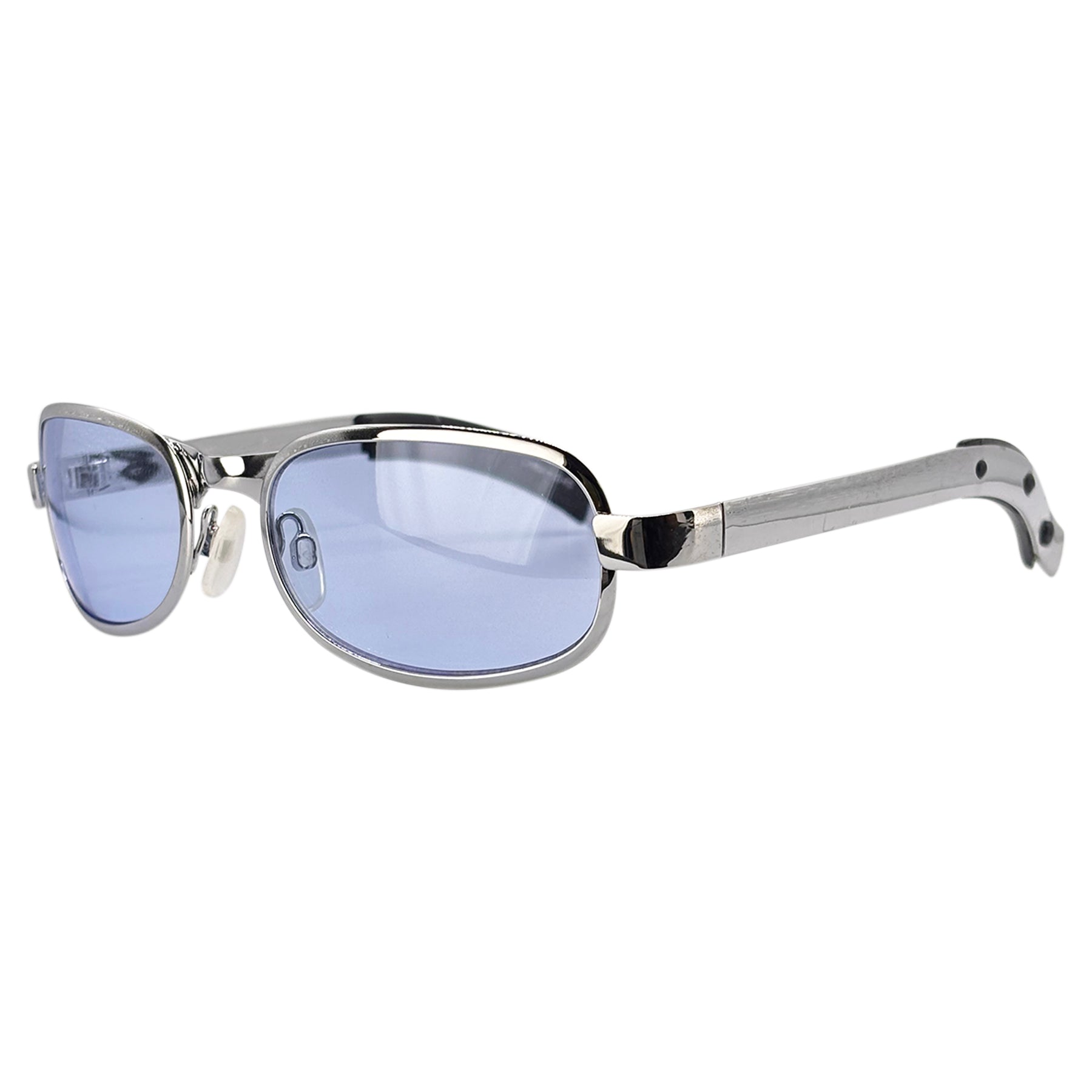 TWISTED 90's Metal Colorful Oval Sunglasses-Giant Vintage Eyewear