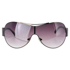 POPPIN Oversized Y2K Aviator ShieldGunmetal/Smoke-Giant Vintage Eyewear