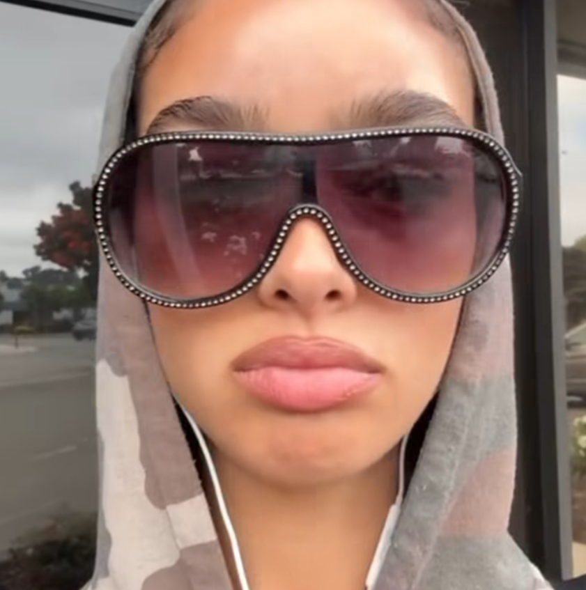 COSMOPOLITAN Studded Shield Sunglasses-Giant Vintage Eyewear