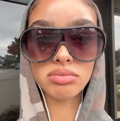 COSMOPOLITAN Studded Shield Sunglasses-Giant Vintage Eyewear