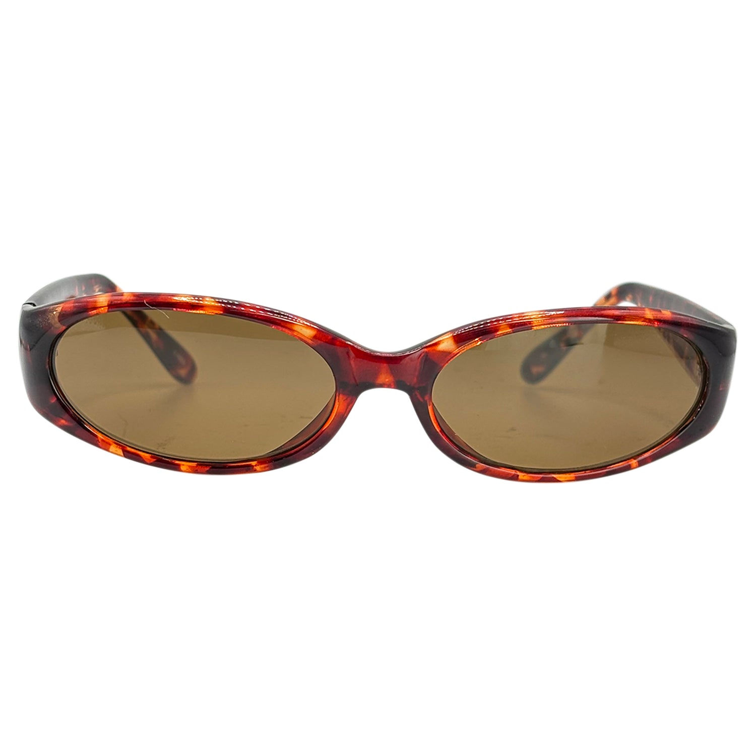 DAISY 90's Rectangle SunglassesTortoise/Amber-Giant Vintage Eyewear