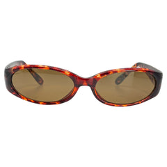 DAISY 90's Rectangle SunglassesTortoise/Amber-Giant Vintage Eyewear