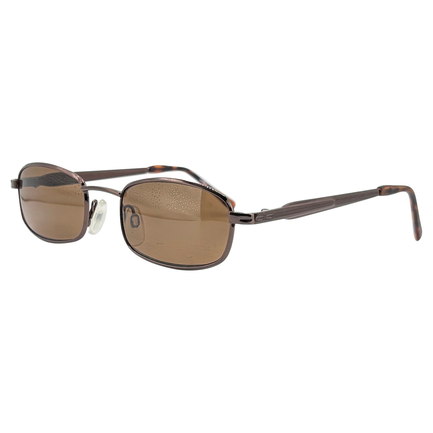 GOOD LUCK 90's Square Metal Sunglasses-Giant Vintage Eyewear