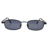 GOOD LUCK 90's Square Metal SunglassesBlack/Super Dark-Giant Vintage Eyewear