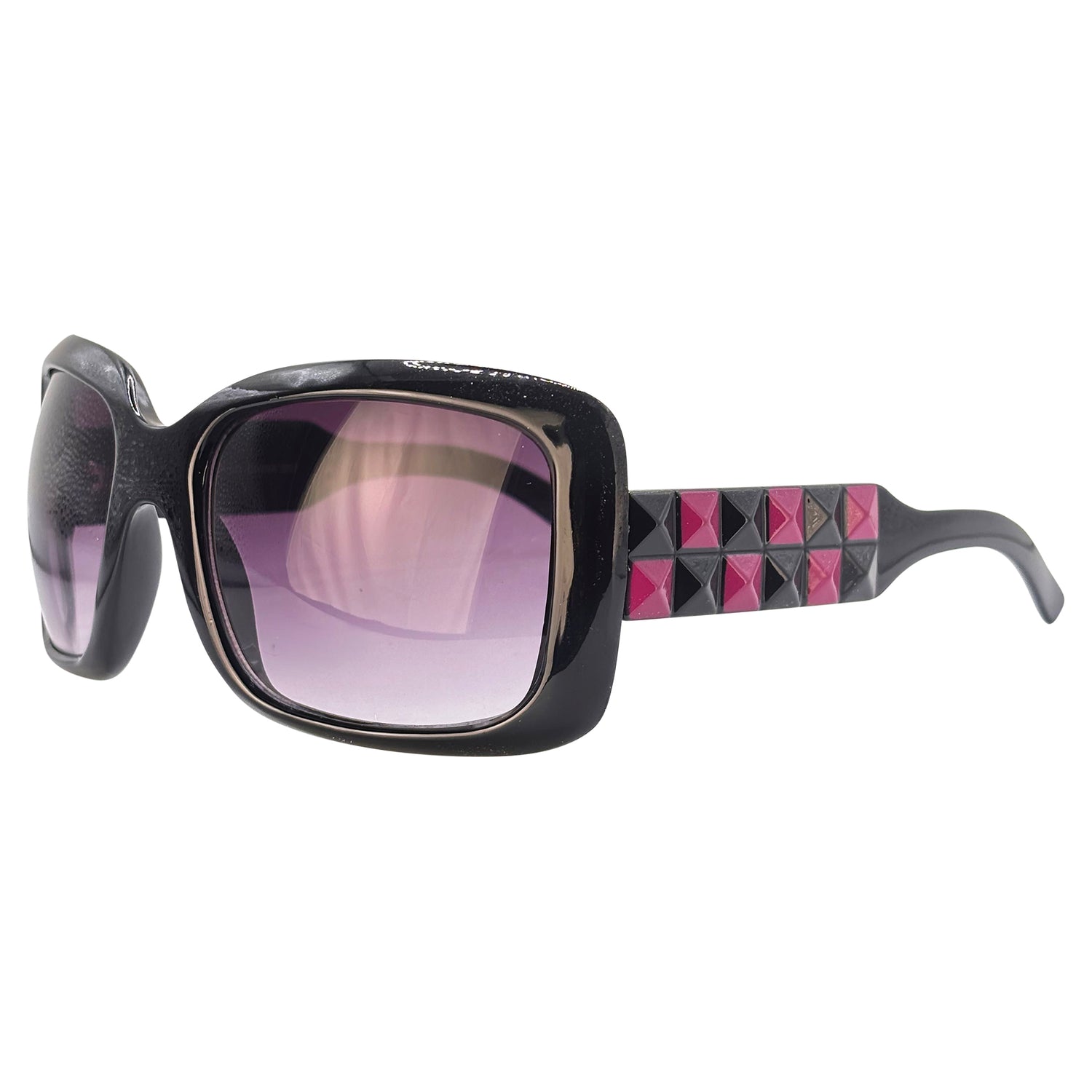 Classic oversized silhouette with edgy contemporary detailing sunglasses 