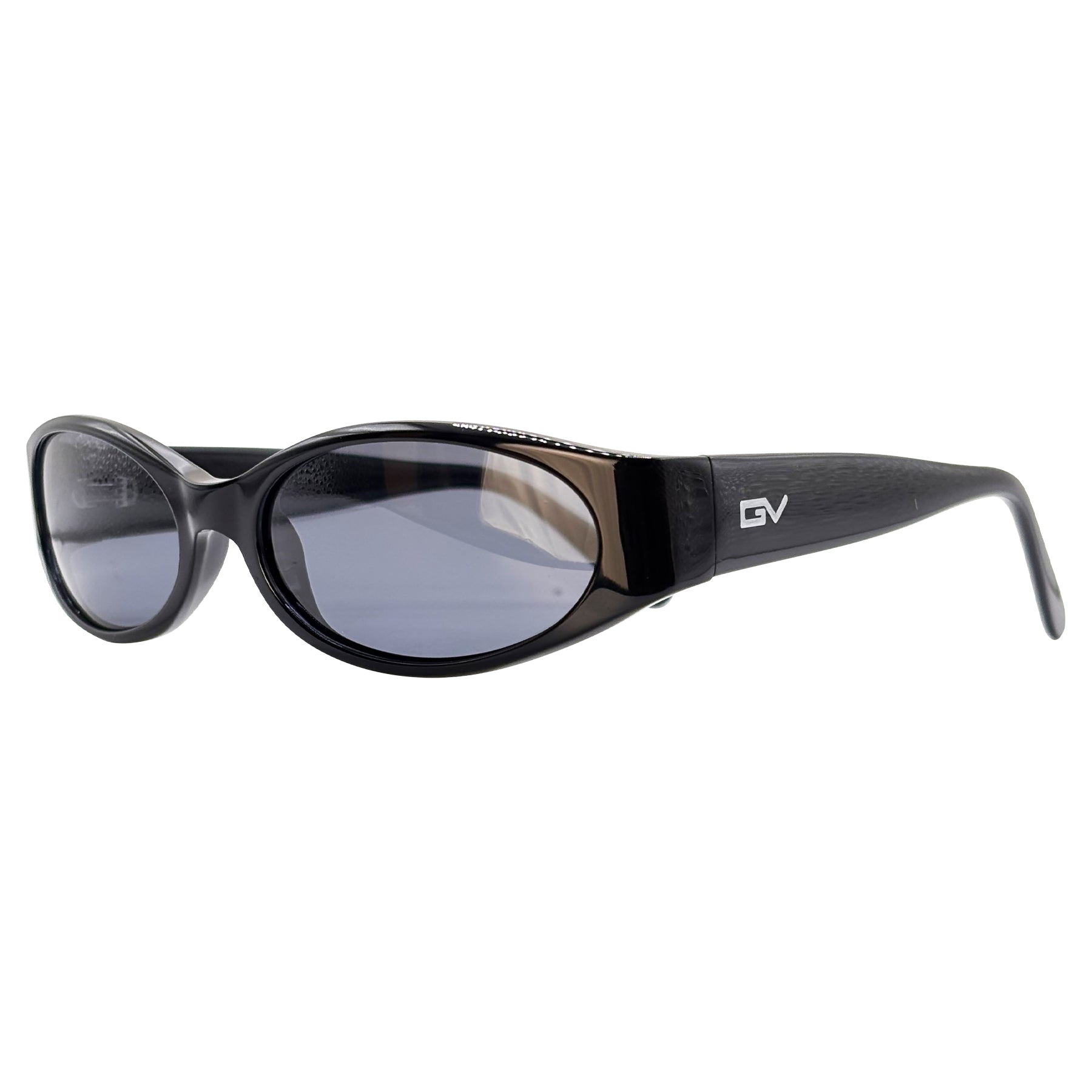 rectangular goggles *PRE-ORDER* DAISY Black 90's Round Sunglasses