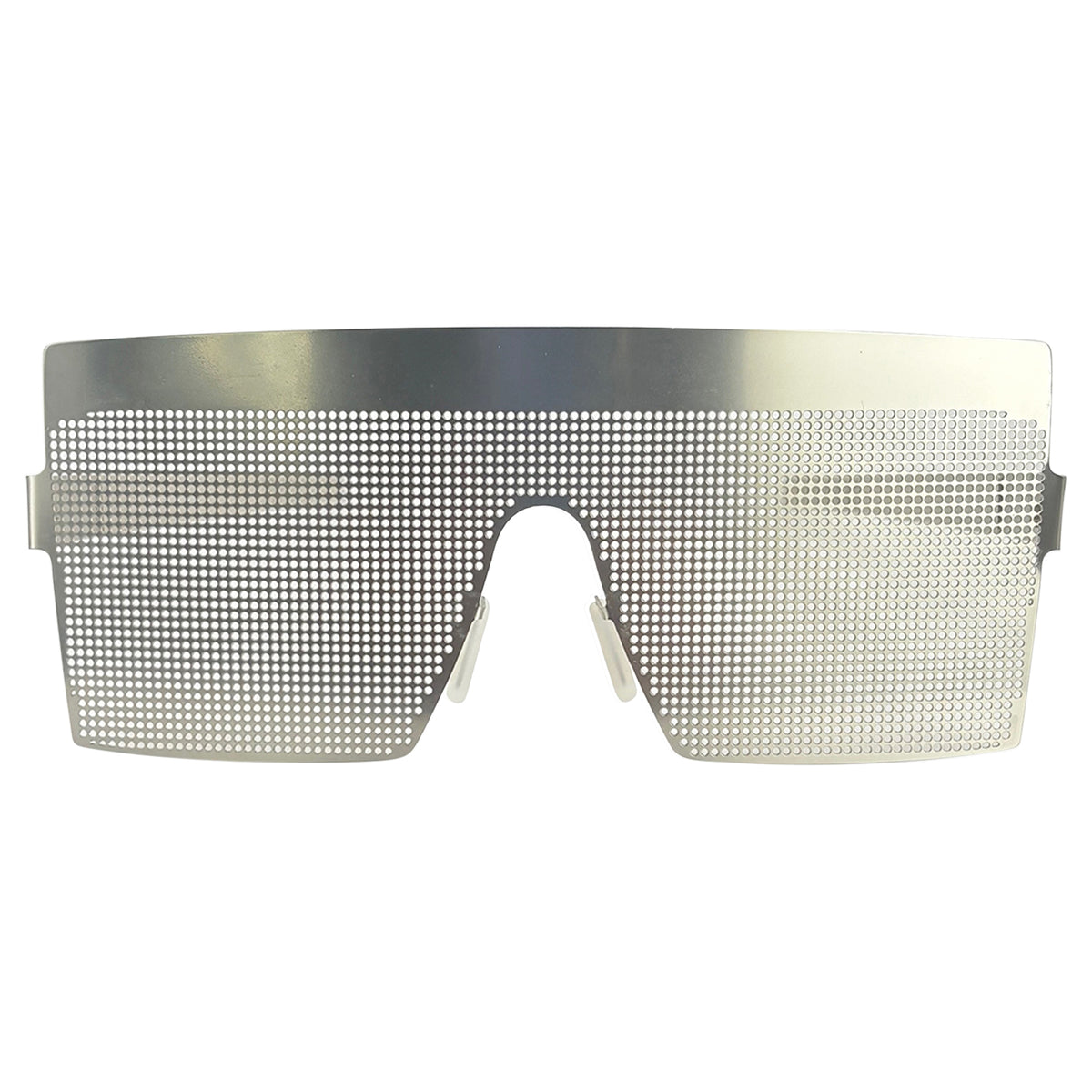 BLACKED OUT Fashion forward Metal Sunglasses -Giant Vintage Eyewear