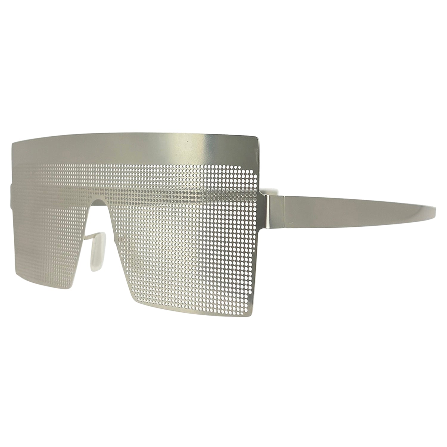 BLACKED OUT Fashion forward Metal Sunglasses -Giant Vintage Eyewear