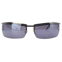 RADIO Rimless Y2K SunglassesGunmetal/Super Dark-Giant Vintage Eyewear
