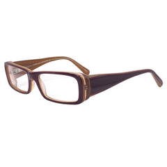 LICK IT Bayonetta Rectangle Clear GlassesBrown-Giant Vintage Eyewear