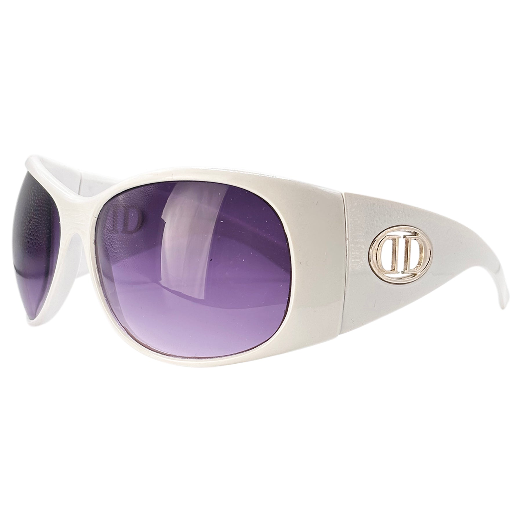 BIG DAWG Shield SunglassesWhite-Giant Vintage Eyewear