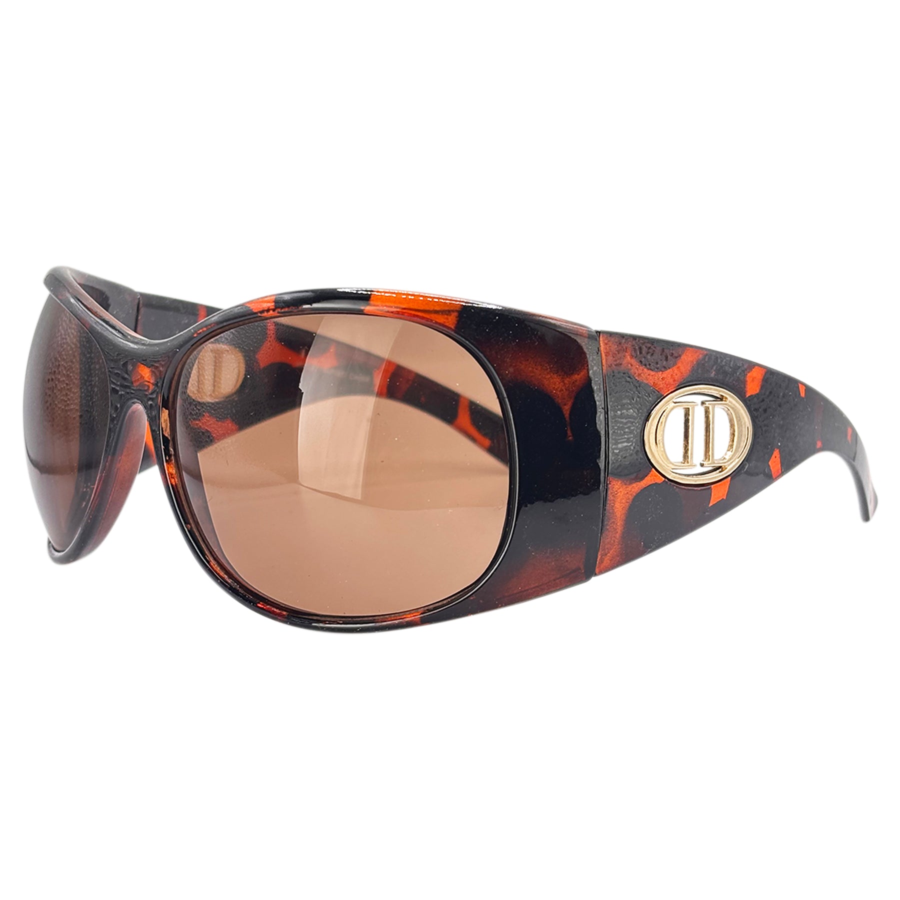 BIG DAWG Shield SunglassesTortoise-Giant Vintage Eyewear