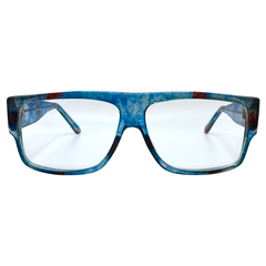 JACKSON Blue Slushee 80s Clear GlassesBlue Slushee-Giant Vintage Eyewear