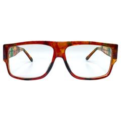 JACKSON Yellow 80s Clear GlassesYellow-Giant Vintage Eyewear