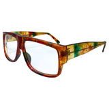JACKSON Yellow 80s Clear GlassesYellow-Giant Vintage Eyewear