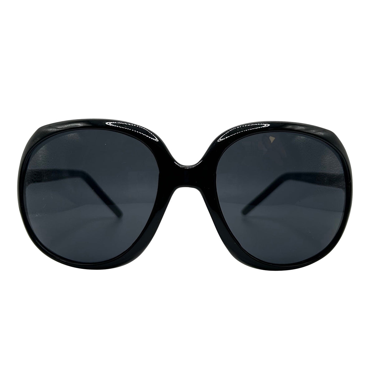 JADED Oversized 70s SunglassesBlack-Giant Vintage Eyewear