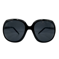 JADED Oversized 70s SunglassesBlack-Giant Vintage Eyewear