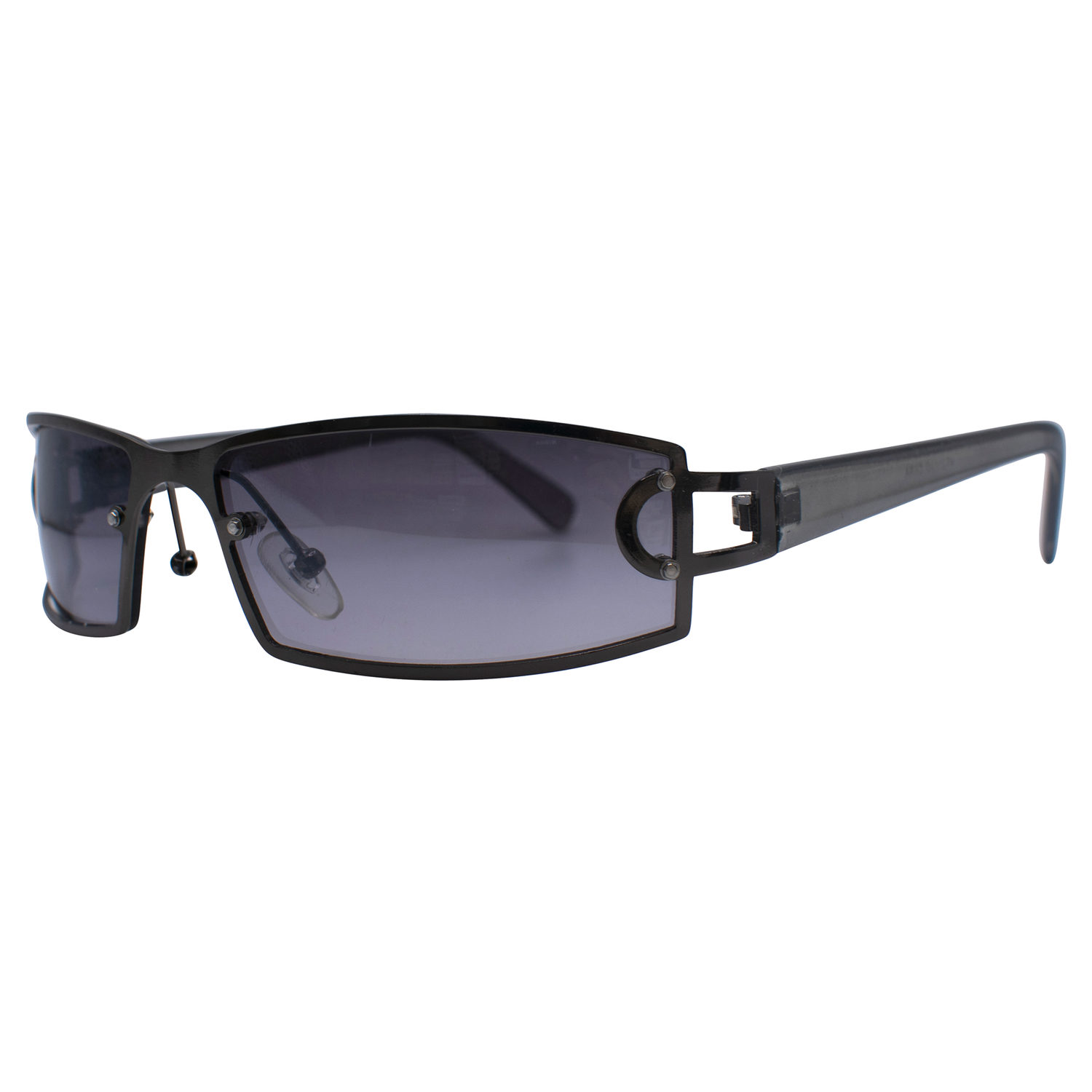 JAGGER Square Y2K SunglassesGunmetal/Smoke-Giant Vintage Eyewear