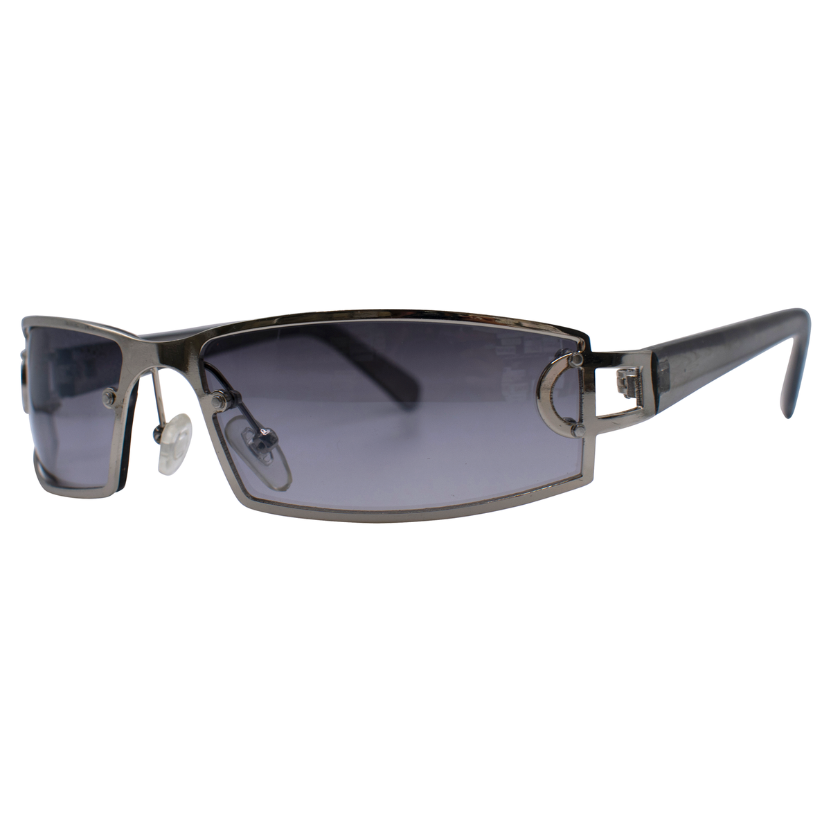 JAGGER Square Y2K SunglassesSilver/Smoke-Giant Vintage Eyewear