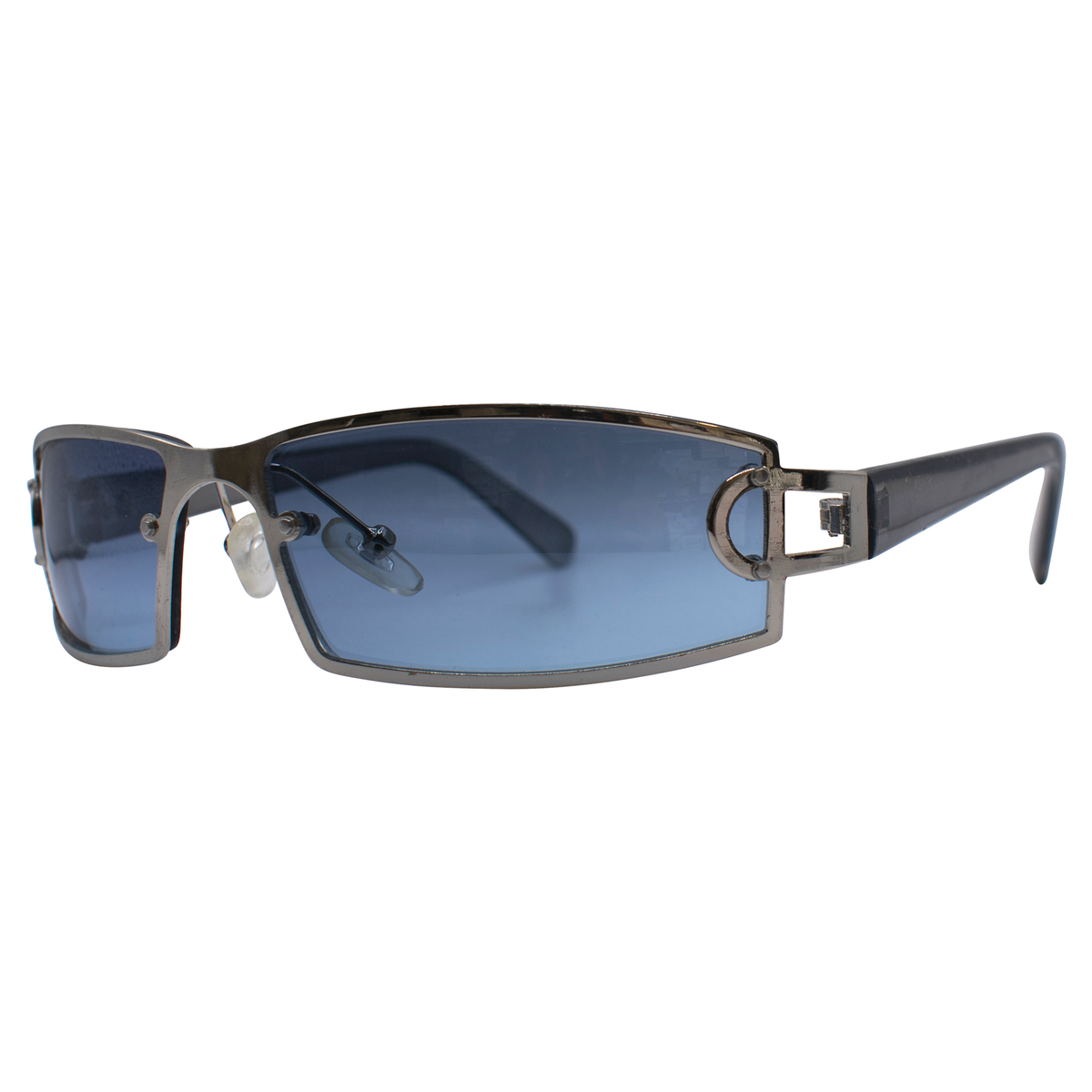JAGGER Square Y2K SunglassesSilver/Blue-Giant Vintage Eyewear