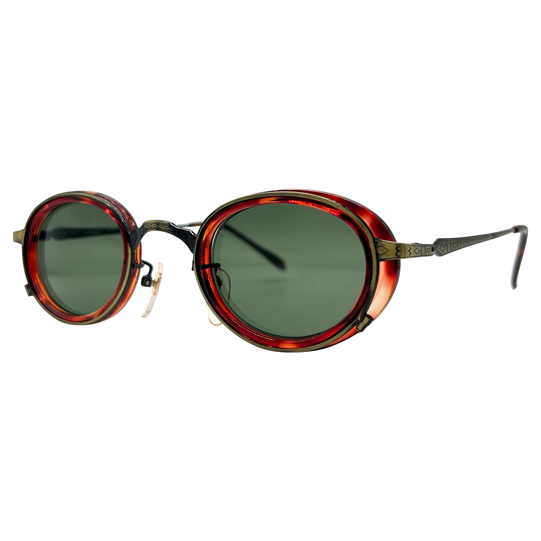 KAFKA Demi/Brass Oval Sunglasses