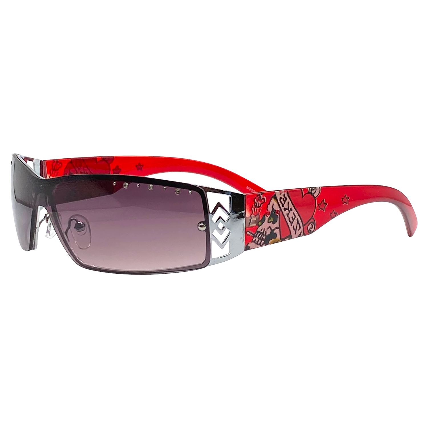 KEEPER Slim Shield Y2K SunglassesRed/Smoke-Giant Vintage Eyewear