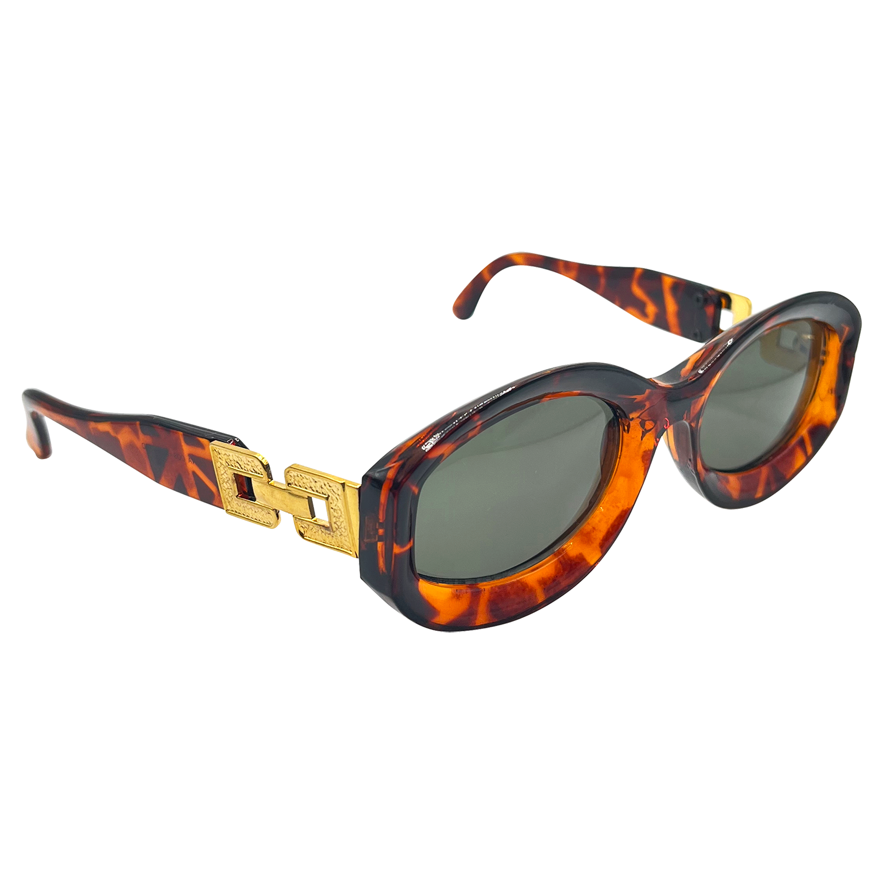 KIKA Tortoise/G15 Mod Square Sunglasses